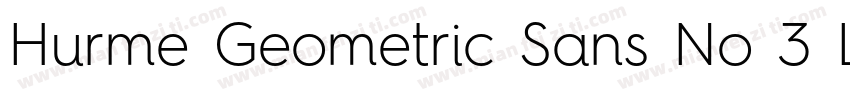 Hurme Geometric Sans No 3 Light字体转换
